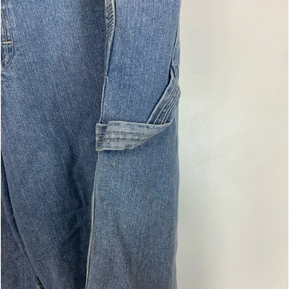 Lee Dungarees Carpenter Shorts Retro Stone Y2K 2006 Men 42L Denim Loose Straight - Picture 7 of 12